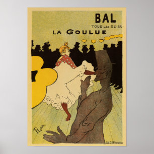 Paris nachtleven 1891 Toulouse Lautrec Poster