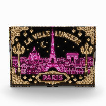 Paris Neon Design Foto Blok