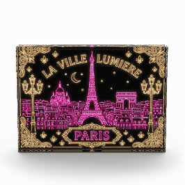 Paris Neon Design Foto Blok
