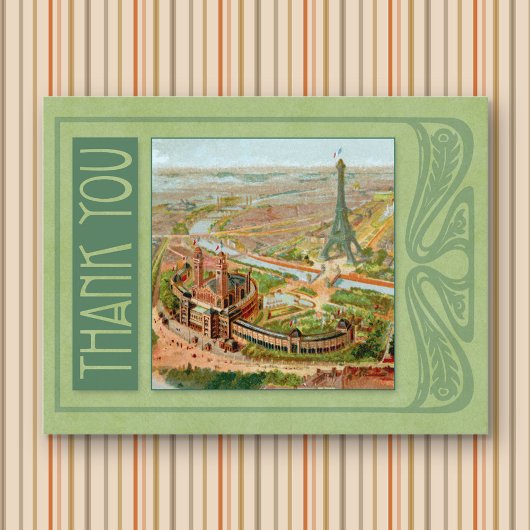 Paris Nieuwe Dankkaart Briefkaart