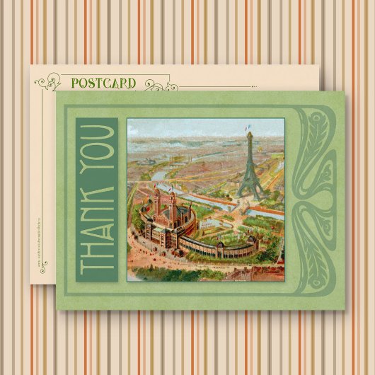 Paris Nieuwe Dankkaart Briefkaart