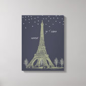 Paris Night Canvas Afdruk (Voorkant)