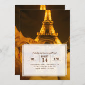 Paris Night Cat Selfie Squad Lover                 Kaart (Voorkant / Achterkant)