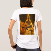 Paris Night Cat Selfie Squad Lover                 T-shirt (Achterkant)