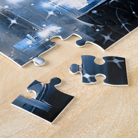 Paris Night Eiffel Tower Legpuzzel (Zijkant)