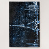 Paris Night Eiffel Tower Legpuzzel (Verticaal)