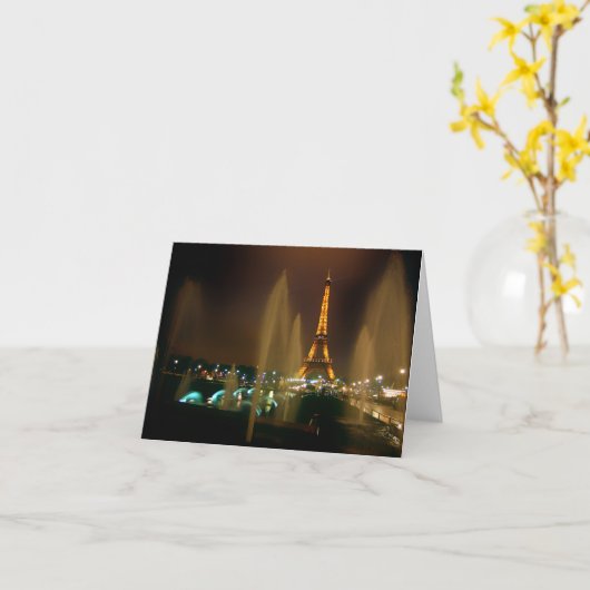 Paris Note Card Kaart (Gele Bloem)