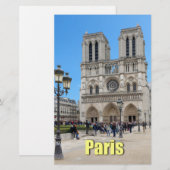 PARIS Notre Dame Briefpapier (Voorkant / Achterkant)