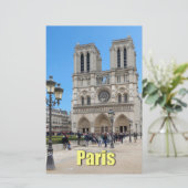 PARIS Notre Dame Briefpapier (Staand voorkant)