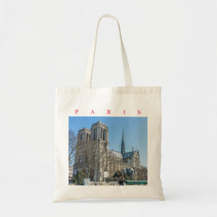 Paris Notre Dame Cathedral uitzicht canvas tas