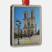 PARIS Notre Dame Metalen Ornament (Rechts)