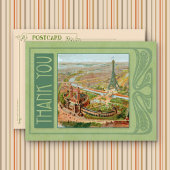 Paris Nouveau Bedankt Briefkaart