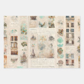 Paris Oh-la-la  Pattern Inpakpapier Vel (Voorkant)