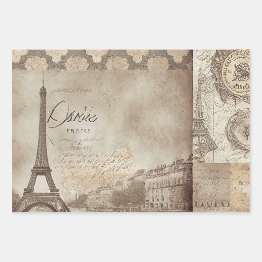 Paris Oh-la-la Pattern Inpakpapier Vel (Voorkant 2)