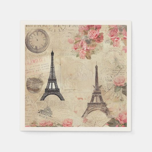 Paris Oh-la-la  Pattern Servet (Voorkant)