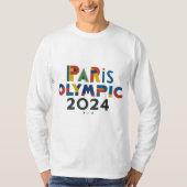 Paris Olympic 2024 ontwerp mannen T-shirt (Voorkant)