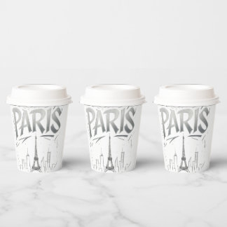 Paris On The Rocks Paper Cup Papieren Bekers