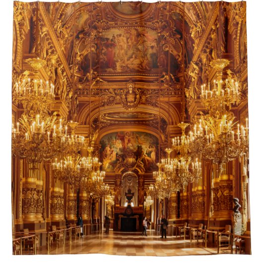 Paris Opera Garnier Interieur Uitzicht Douchegordijn (Voorkant)