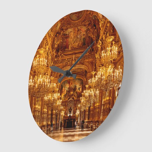 Paris Opera Garnier Interieur Uitzicht Grote Klok (Hoek)