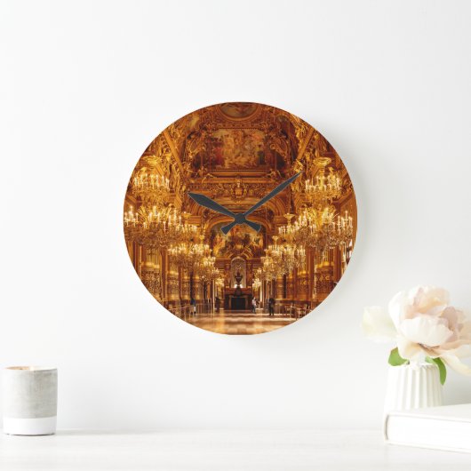 Paris Opera Garnier Interieur Uitzicht Grote Klok (Huis)