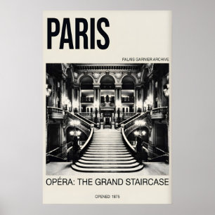 Paris Opera Prent - Palais Garnier Grote Trap Poster