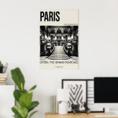 Paris Opera Prent - Palais Garnier Grote Trap Poster (Thuiskantoor)