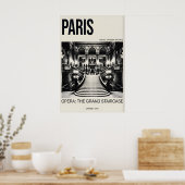Paris Opera Prent - Palais Garnier Grote Trap Poster (Keuken)