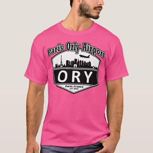 Paris Orly Airport Code T-shirt (Voorkant)