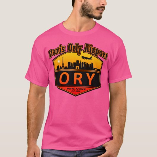 Paris Orly Airport Code T-shirt (Voorkant)