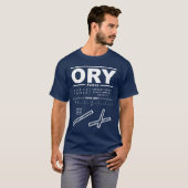 Paris Orly Airport ORY T-Shirt (Voorkant volledig)