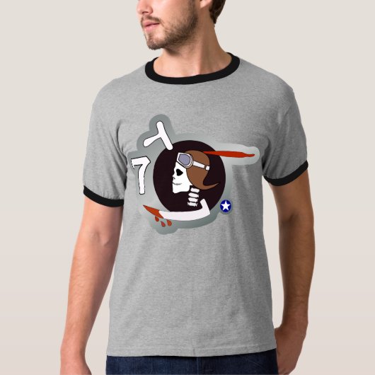 Paris P-40 WWII Nose Art T-shirt (Voorkant)