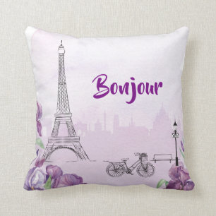 Paris Paars Iris French Kussen
