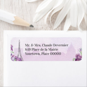 Paris Paars Iris French Napkins Etiket