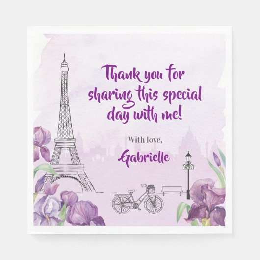 Paris Paarse Iris Frans Servet (Voorkant)