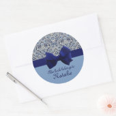 Paris Paisley Indigo 2 Gepersonaliseerde Sticker (Envelop)
