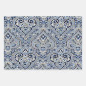 Paris Paisley Indigo Inpakpapier Vel (Voorkant 2)
