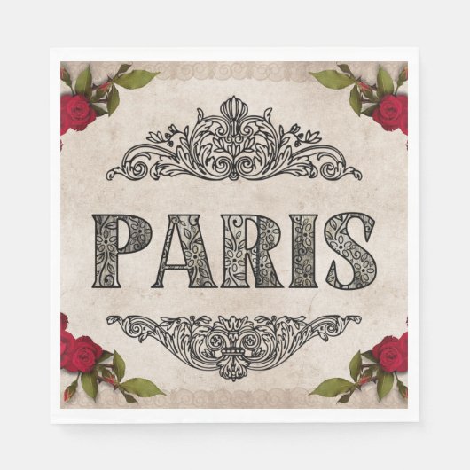 Paris Paper Napkin Servet (Voorkant)