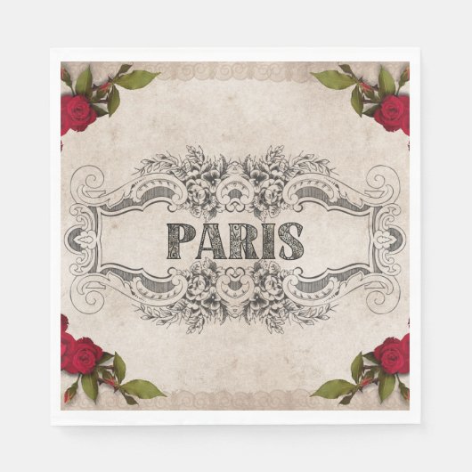 Paris Paper Napkin Servet (Voorkant)