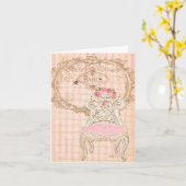 Paris Paris Royal Pink de la Queen's Chair Kaart (Gele Bloem)