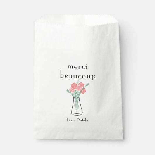 Paris Party Favor Bag Bedankzakje (Voorkant)