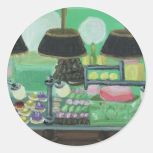 "Paris Patisseries" Ronde Sticker