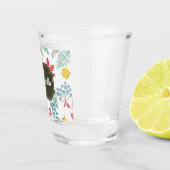 Paris Pattern Shot Glas (Rechts)