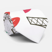 Paris Pattern Stropdas (Opgerold)