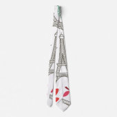 Paris Pattern Stropdas (Achterkant)