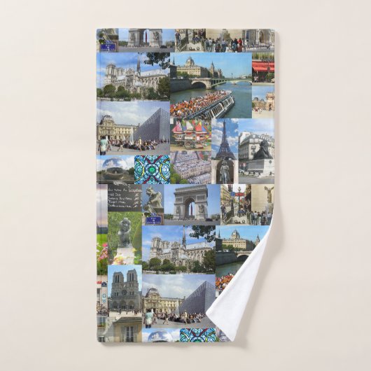 Paris Photo Collage Bad Handdoek (Handdoek)