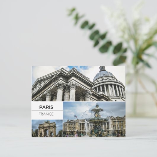 Paris Photo Collage Briefkaart (Staand voorkant)