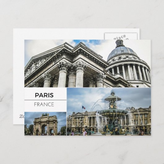 Paris Photo Collage Briefkaart (Voorkant / Achterkant)