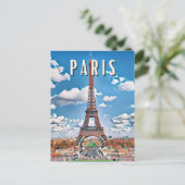 Paris Photo Vintage Briefkaart (Staand voorkant)