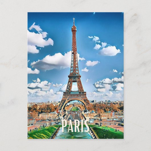 Paris Photo Vintage Briefkaart (Voorkant)