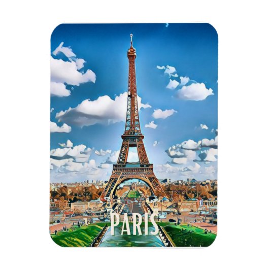 Paris Photo Vintage Magneet (Verticaal)